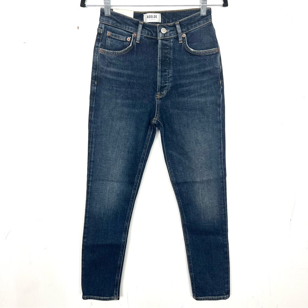 NWT Agolde Nico High Rise Slim Fit Jeans Size 24‎ / 0 Ovation Wash Stretch mc
